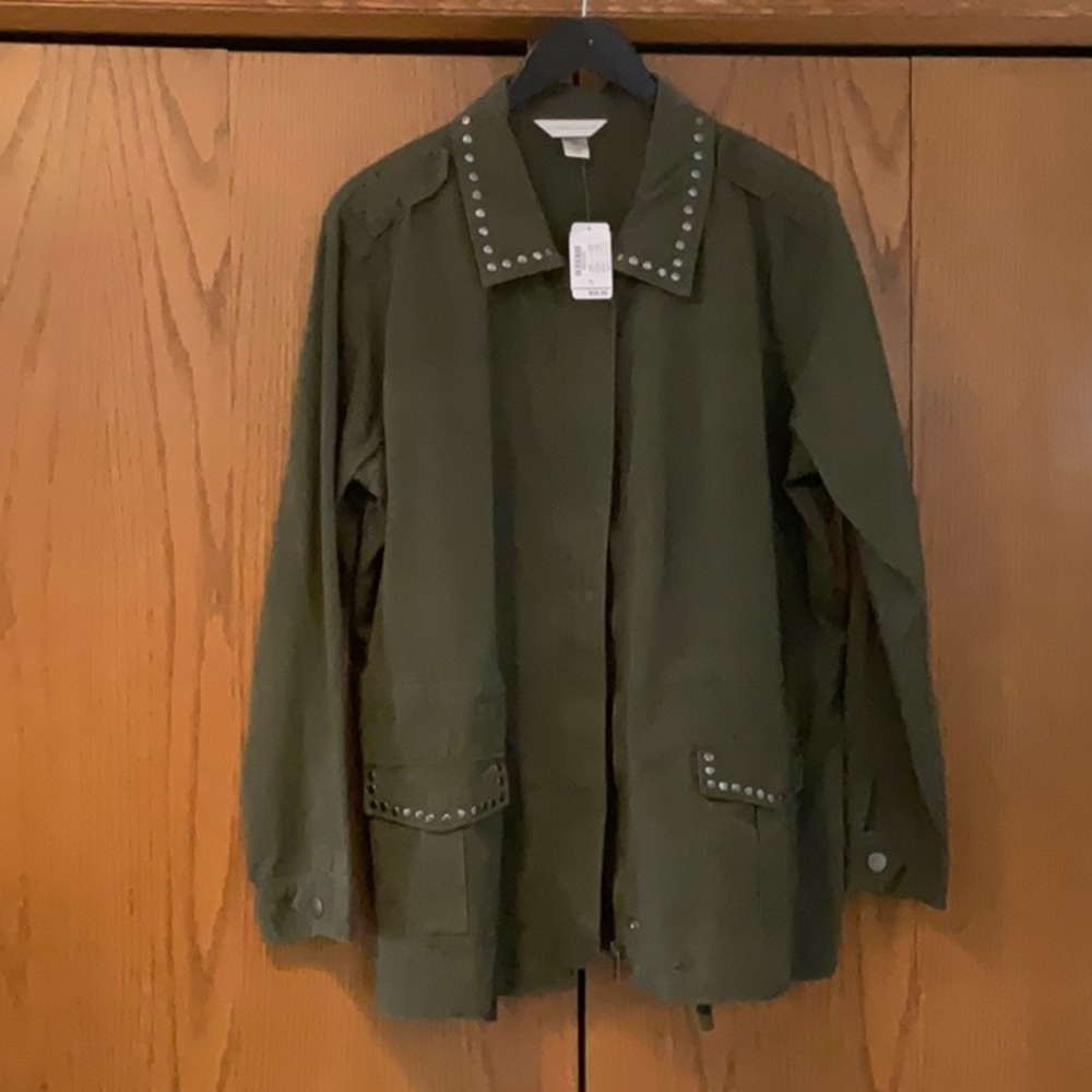 NWT Women’s Christopher & Banks Casual Jacket, Green, XL